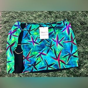 Louisa BALLOU Blue & Green Starfish-print